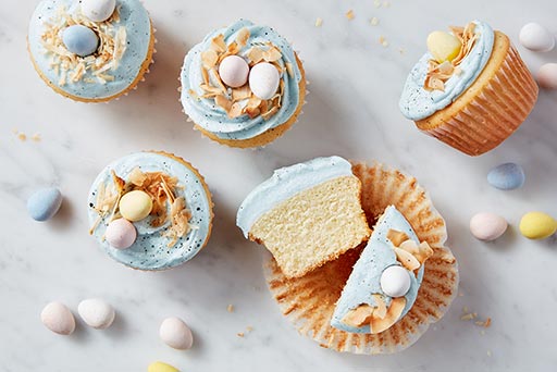 Robin Egg Cake – Tip: Cupcakes