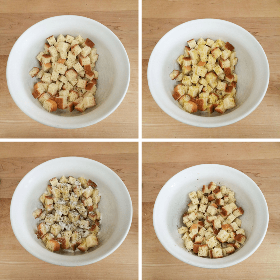 How to make gluten-free croutons via @kingarthurflour