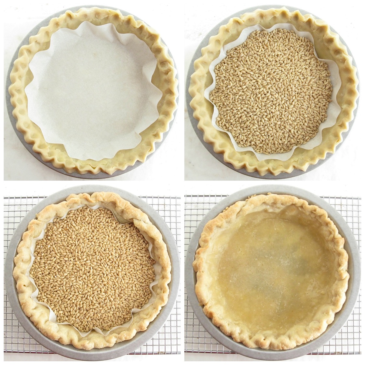 How to blind bake a pie crust via @kingarthurflour