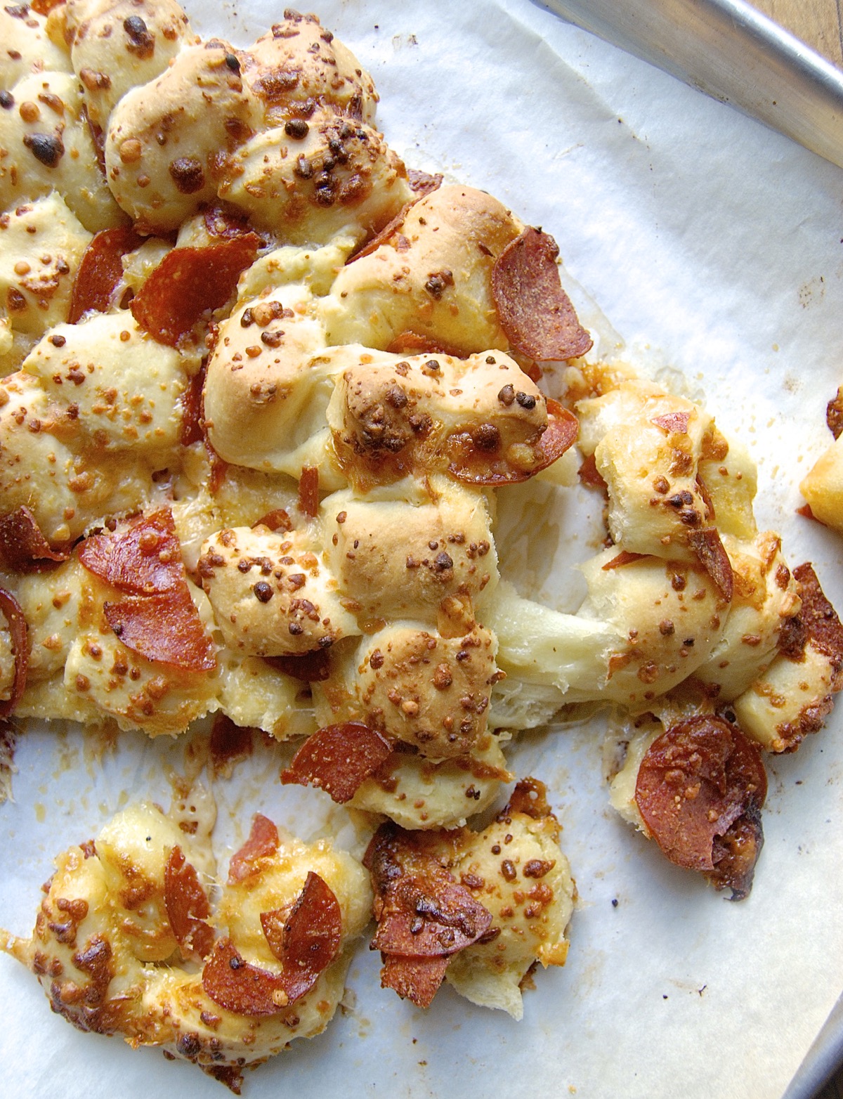 Pull-Apart Pizza via @kingarthurflour