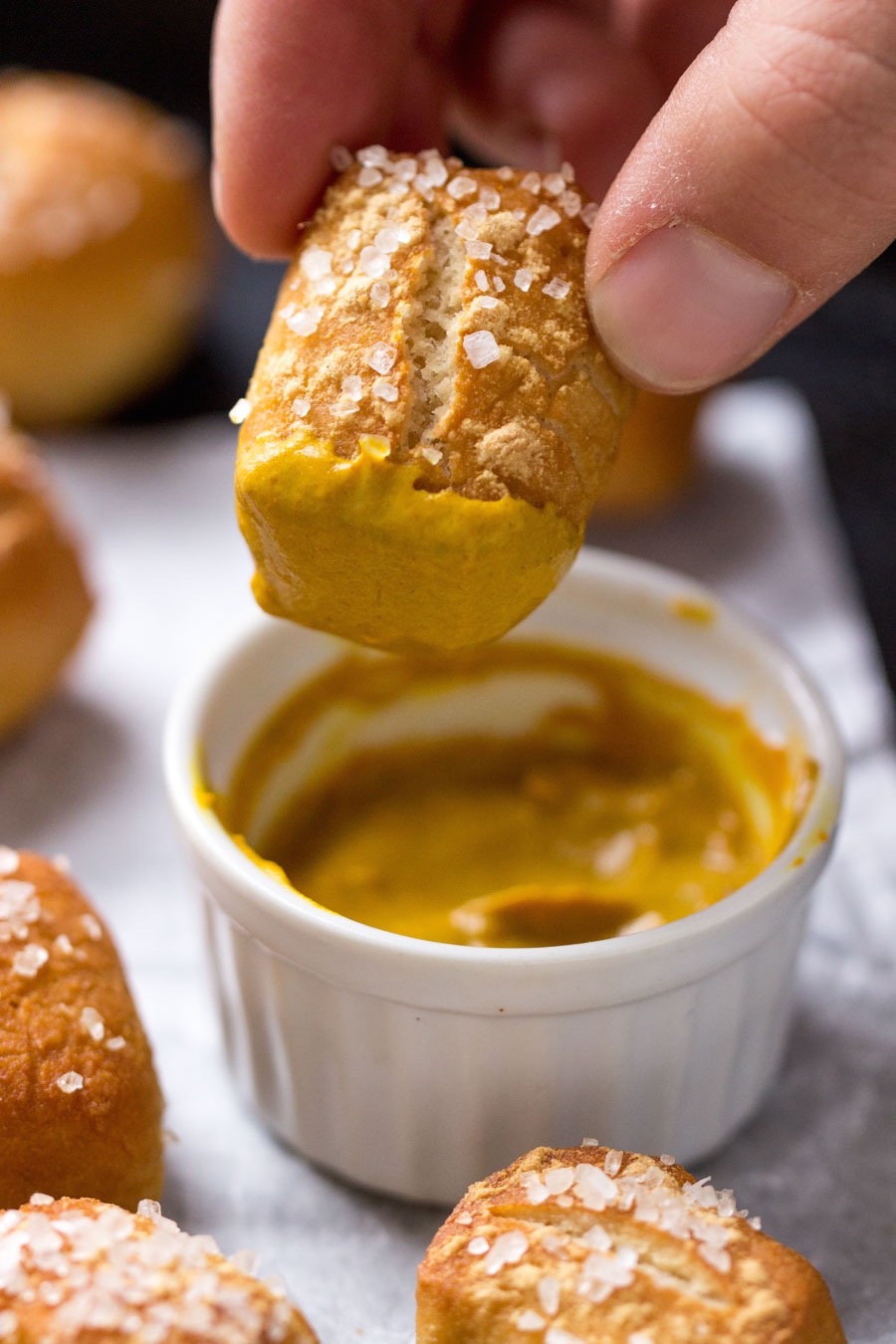 Gluten-Free Soft Pretzel Bites via @kingarthurflour