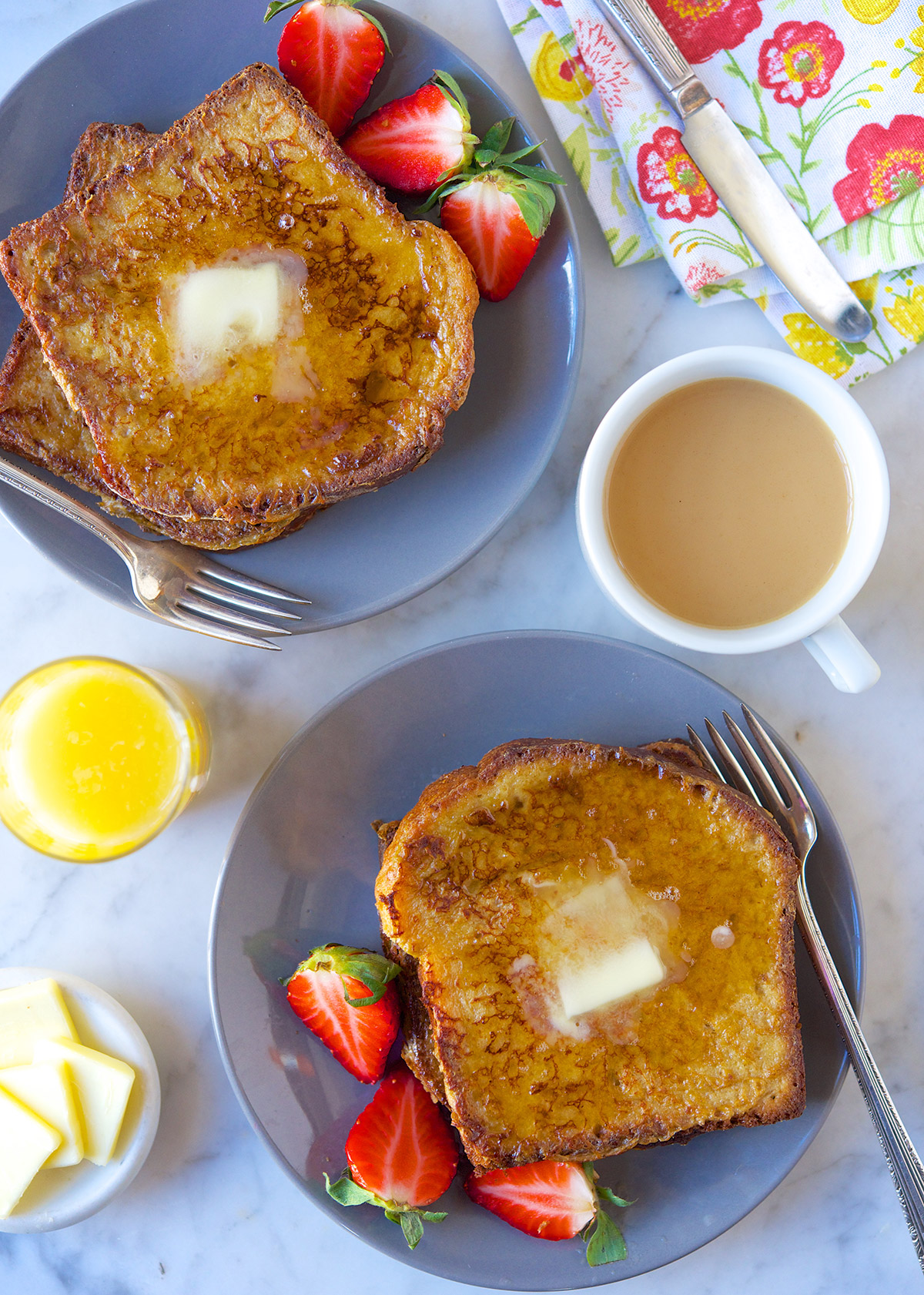 Coffee French Toast via @kingarthurflour