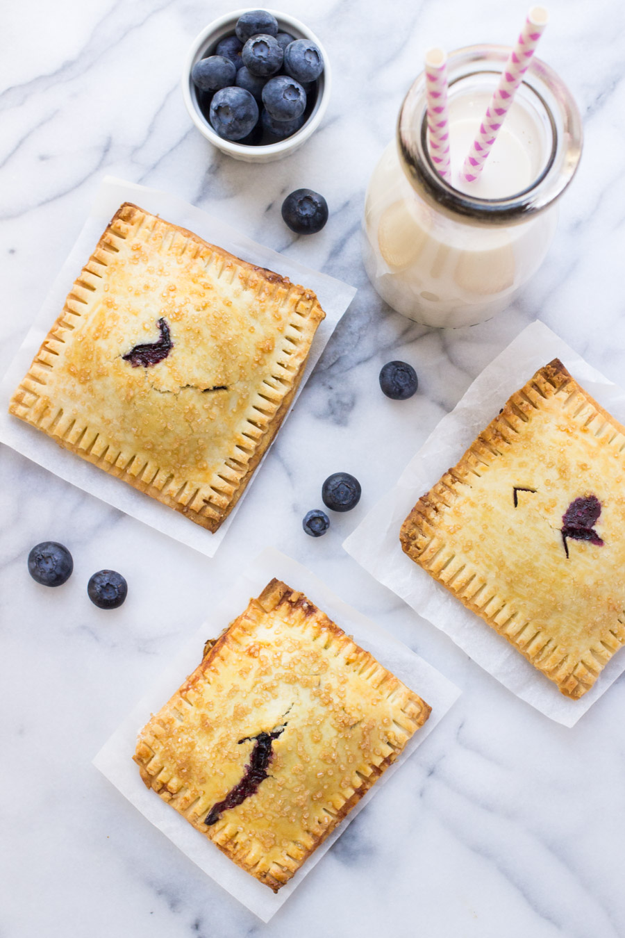 Gluten-Free Blueberry Hand Pies via @kingarthurflour