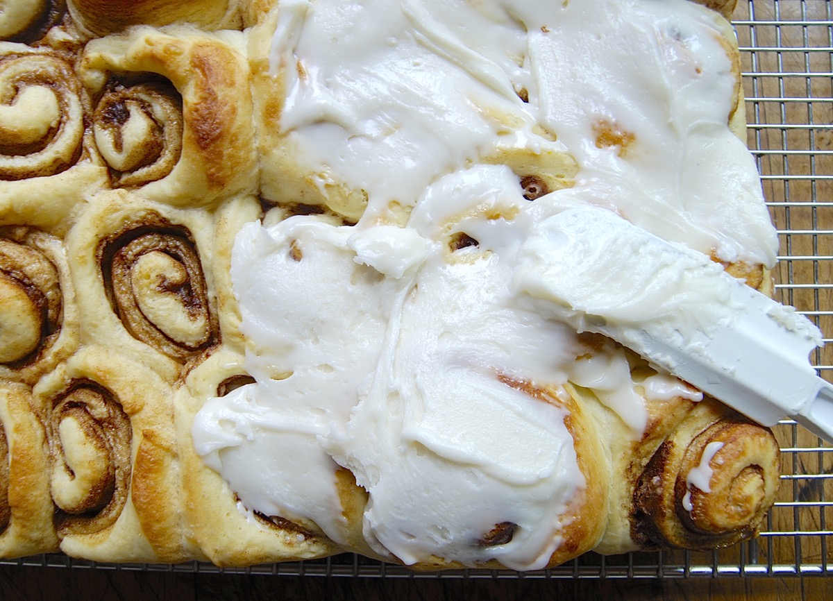 Cinnamon Rolls via @kingarthurflour