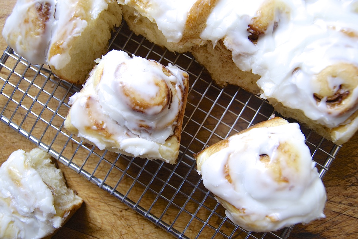 Cinnamon Rolls via @kingarthurflour