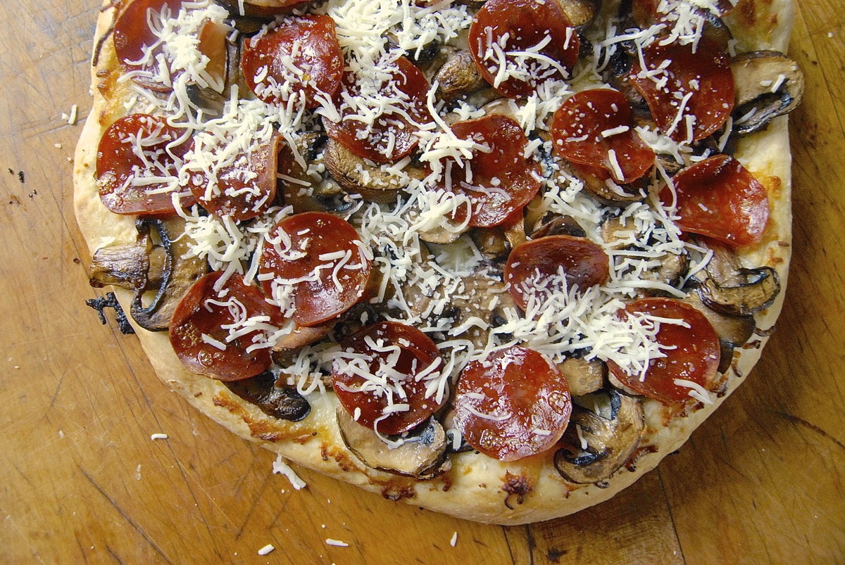 Turn no-knead bread dough into pizza crust via @kingarthurflour