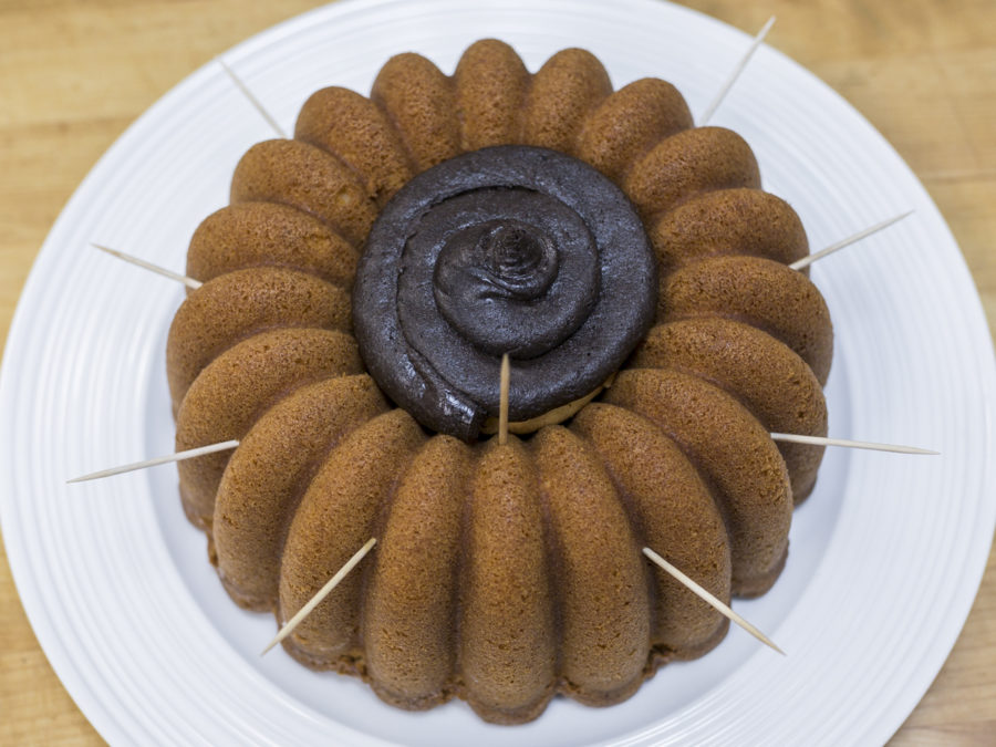 How to make Halloween Spider Bundt via @kingarthurflour