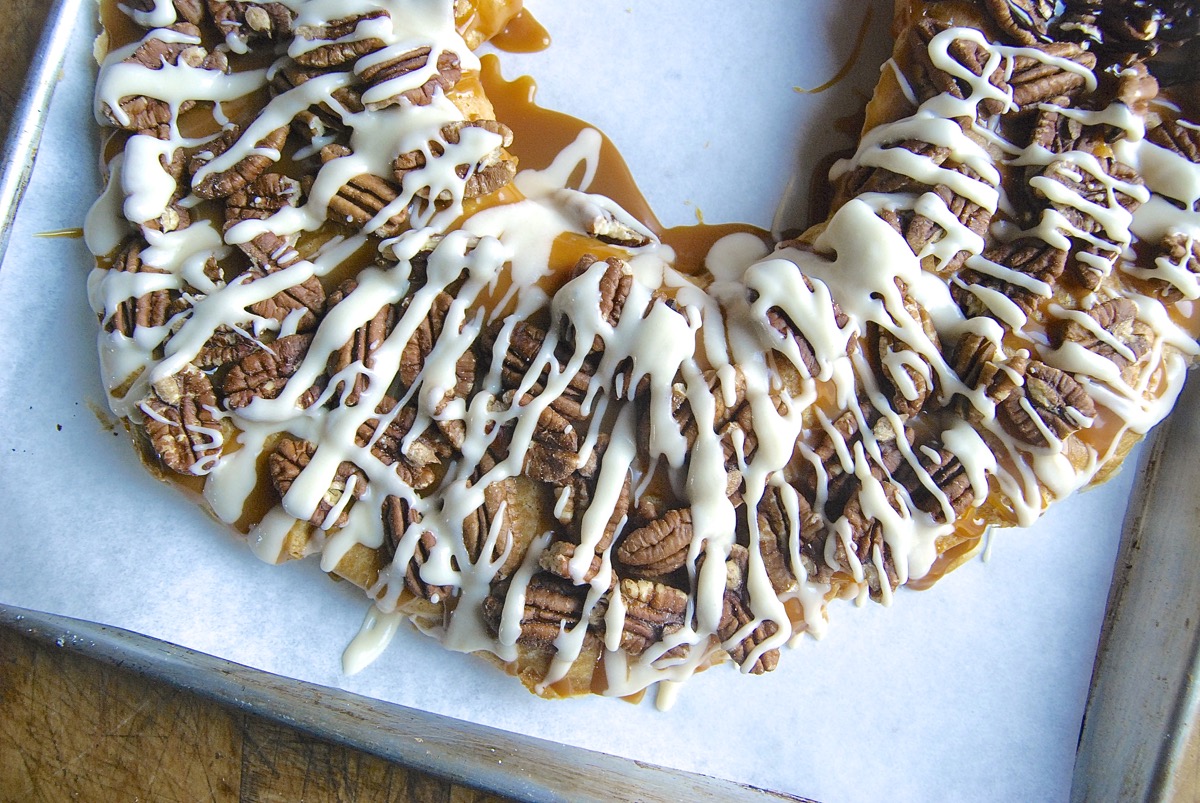 Butter-Pecan Kringle Bakealong via @kingarthurflour