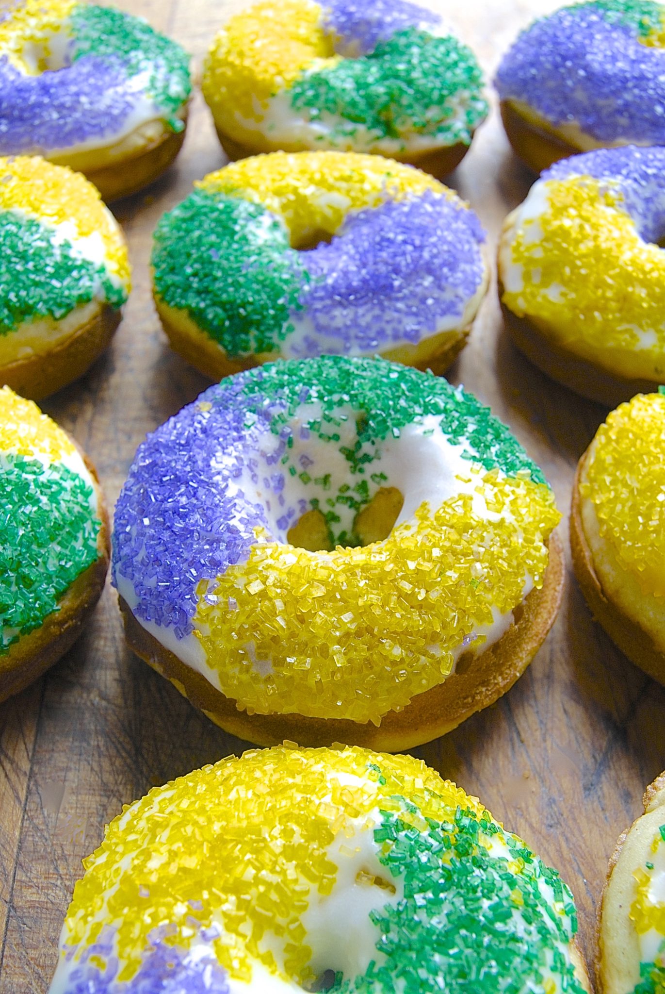 King Cake Doughnuts via @kingarthurflour