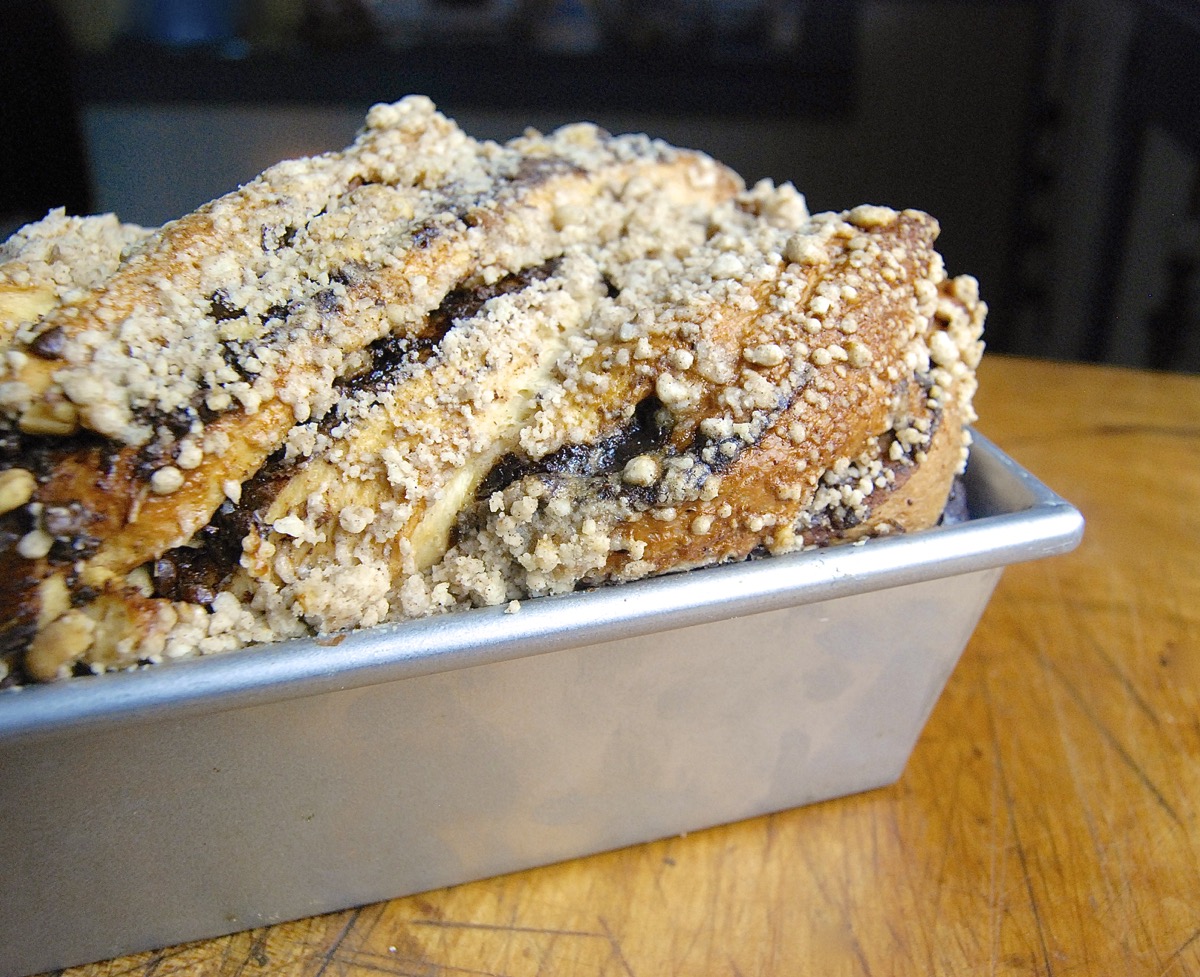 Chocolate Babka Bakealong via @kingarthurflour