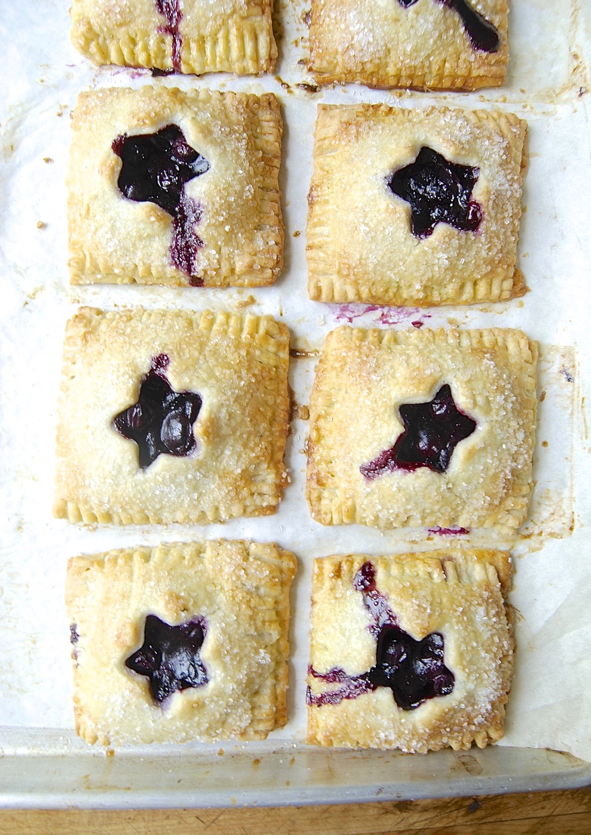 Blueberry Hand Pies Bakealong via @kingarthurflour
