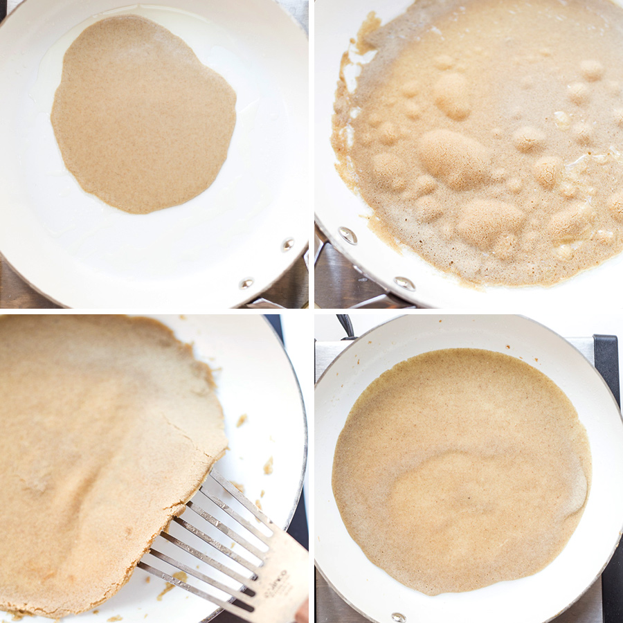 How to make Gluten-Free Teff Crepes via @kingarthurflour