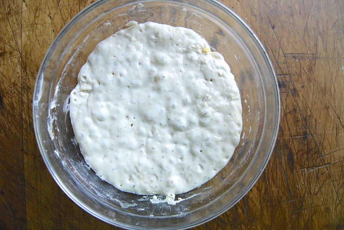 Golden Focaccia Bakealong via @kingarthurflour