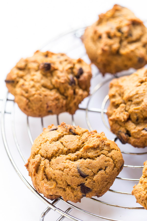 how to make Gluten-Free Pumpkin Chocolate Chip Cookies via @kingarthurflour