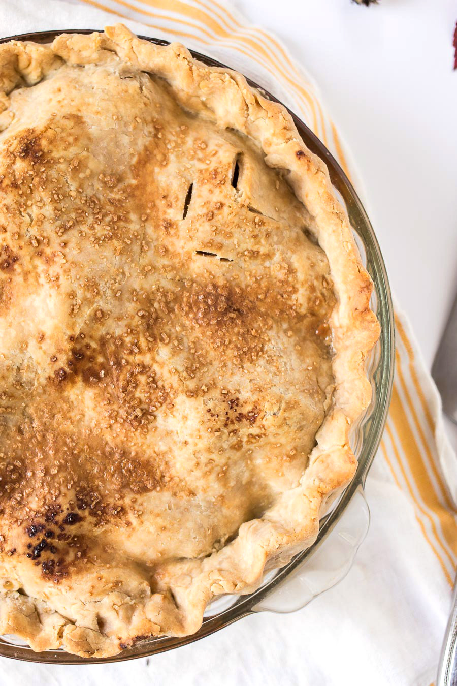 Classic Gluten-Free Double Pie Crust with an Apple Filling via @kingarthurflour