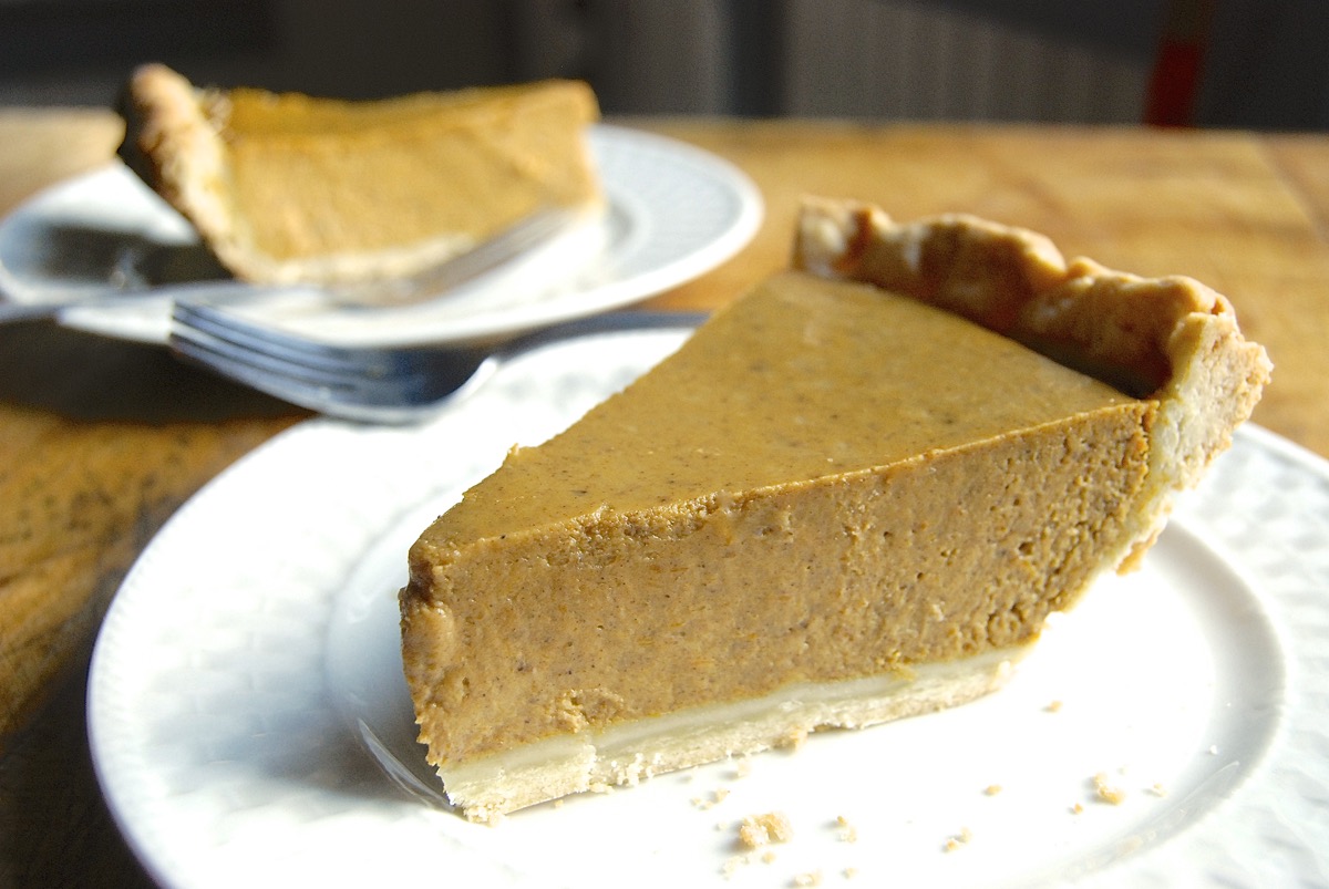 How to keep pumpkin pie from cracking via @kingarthurflour