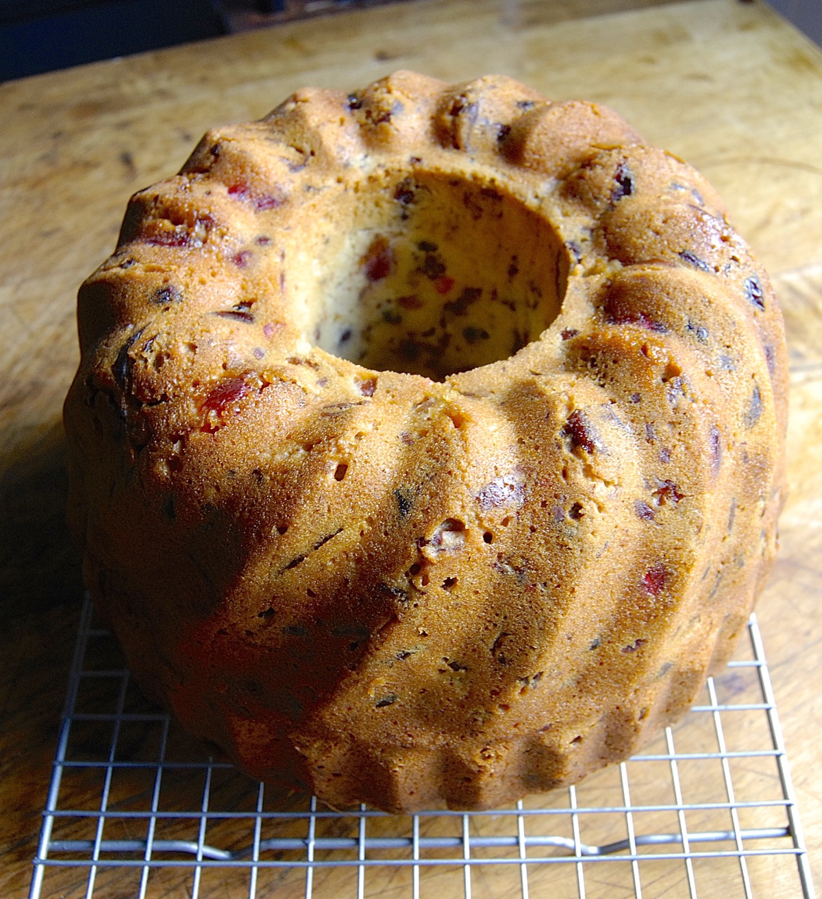 Fruit Cake Bundt via @kingarthurflour