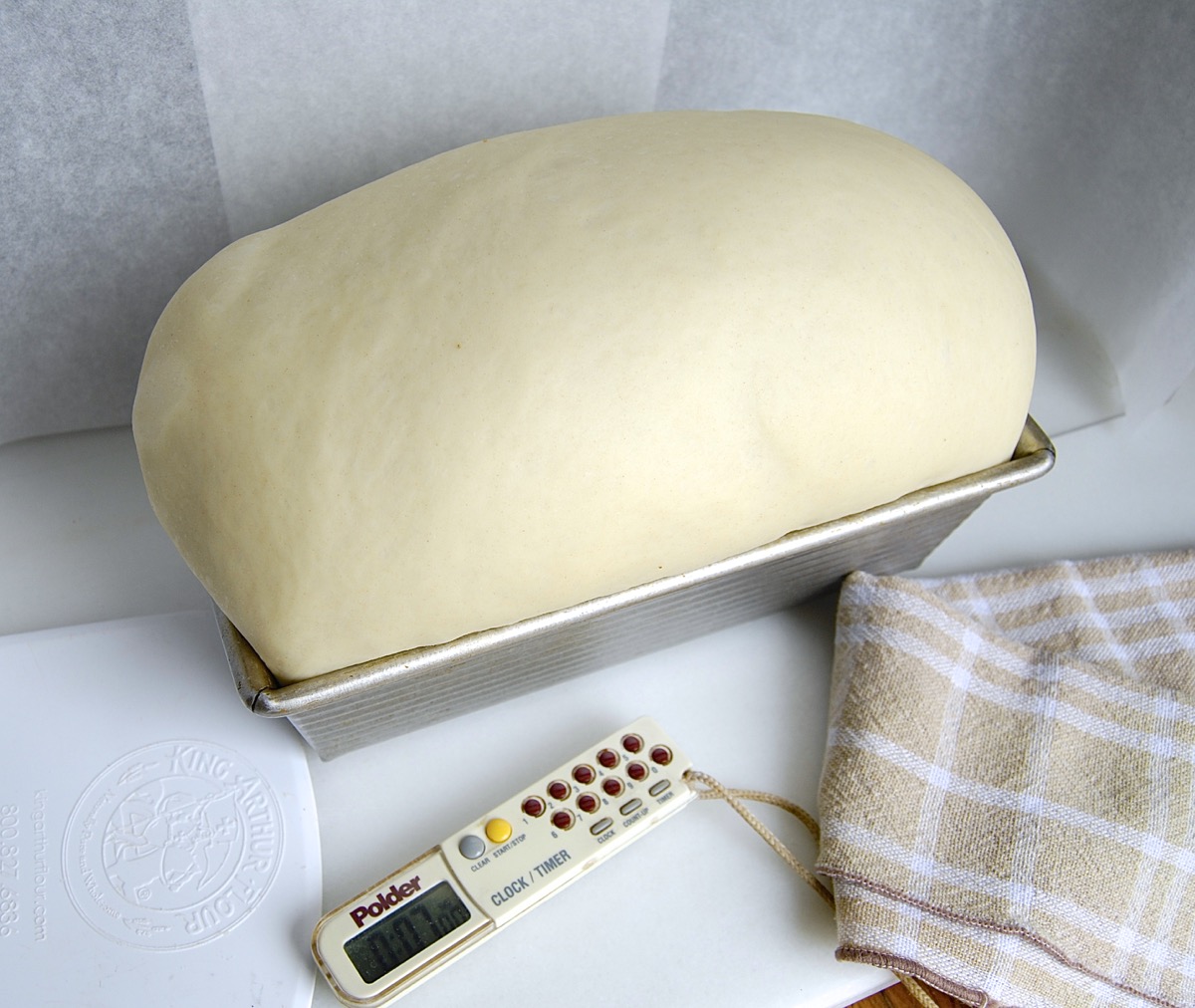 Over-proofed dough via @kingarthurflour