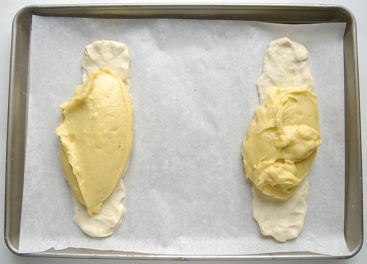 Almond Puff Loaf Bakealong via @kingarthurflour