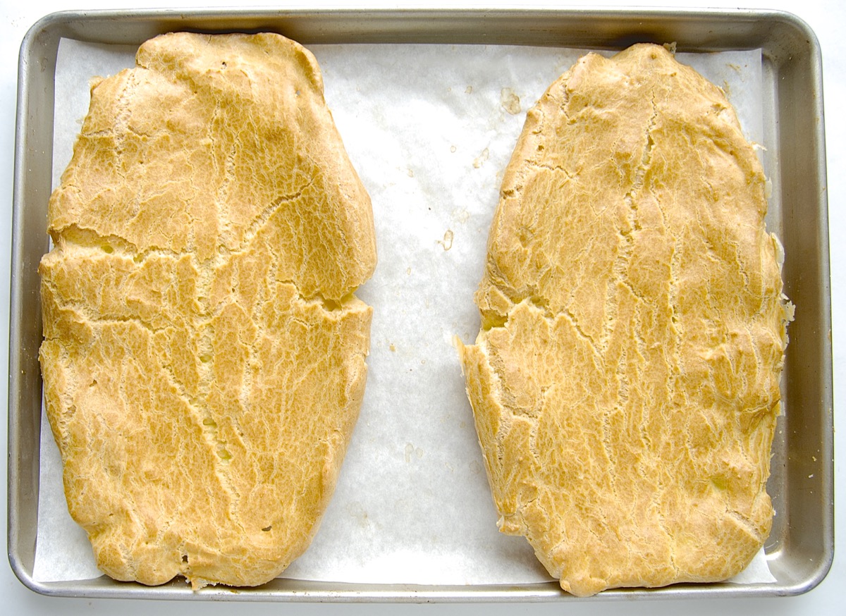 Almond Puff Loaf Bakealong via @kingarthurflour