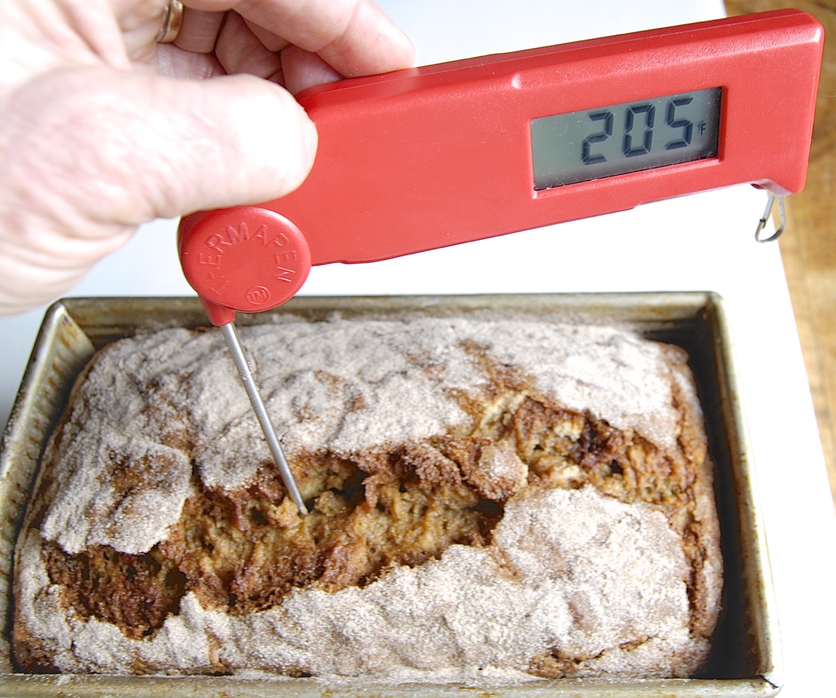 How to tell when banana bread is done via @kingarthurflour
