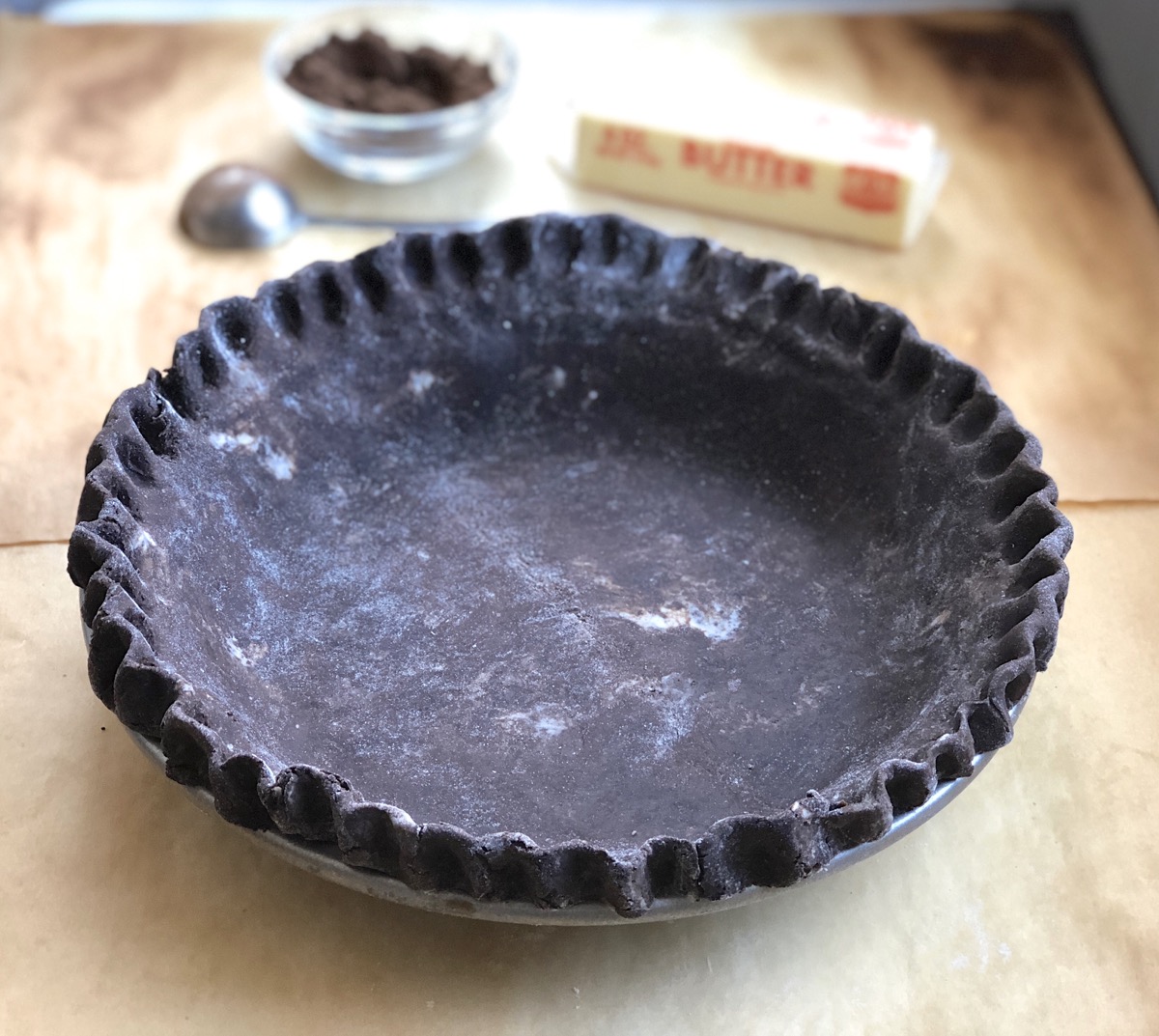 Holiday pecan pie via @kingarthurflour