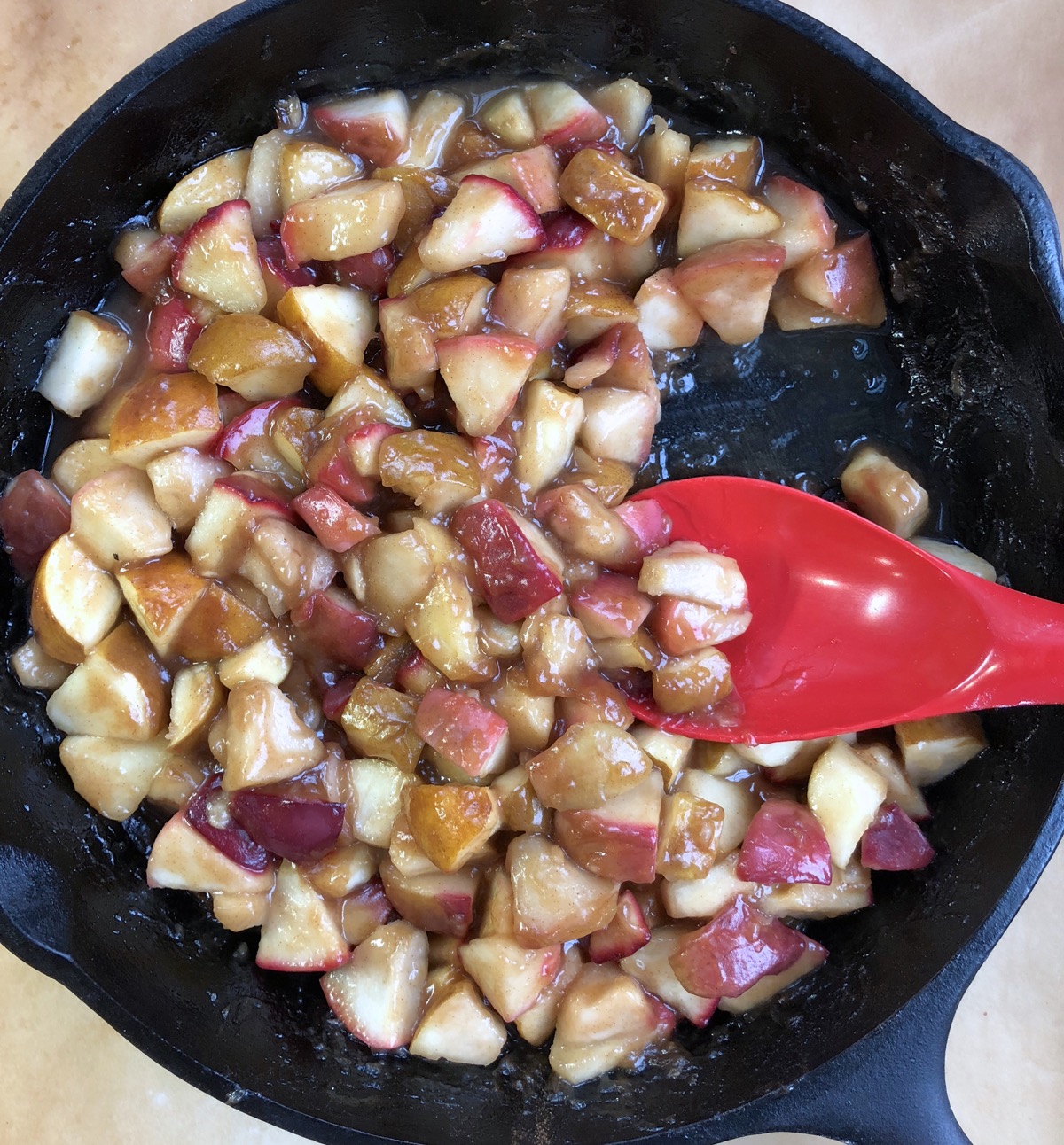 Special apple pie via @kingarthurflour