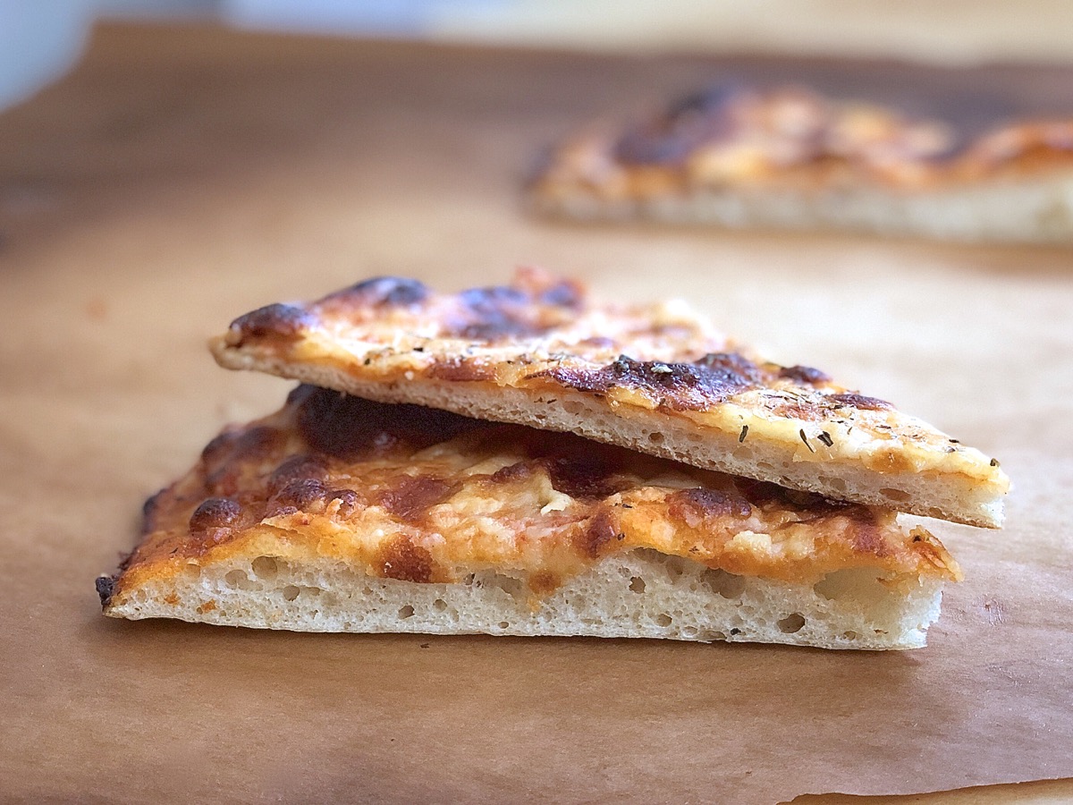 The best thin-crust pizza via @kingarthurflour