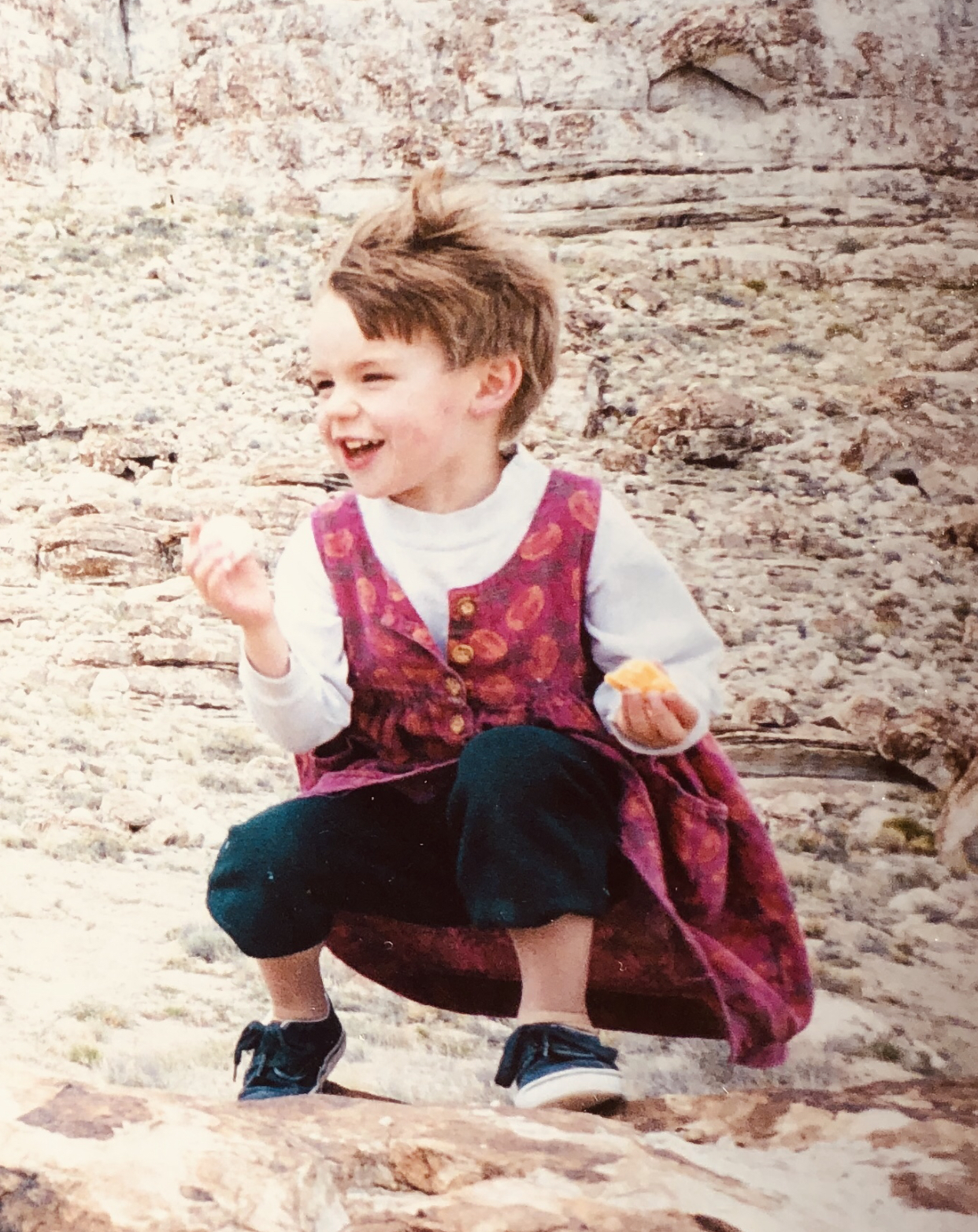 Jack as a kid in a dress