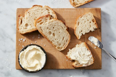 Slices of rustic sourdough bread