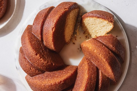 Maple Pound Cake with Maple-Rum Glaze - select to zoom