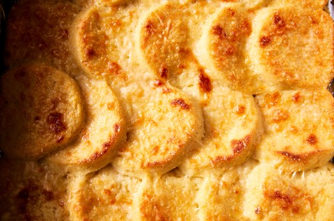 Gnocchi alla Romana (Semolina Gnocchi Gratin)  - select to zoom