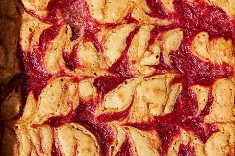 Swirled Rhubarb Bars - select to zoom