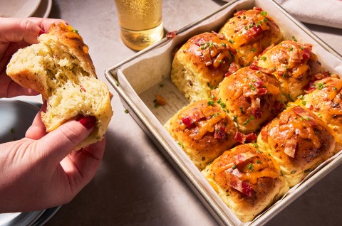 Loaded Baked Potato Dinner Rolls  - select to zoom