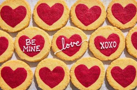 Slice-and-Bake Valentine Cookies - select to zoom