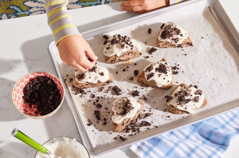Glazed Cookies-and-Cream Scones - select to zoom