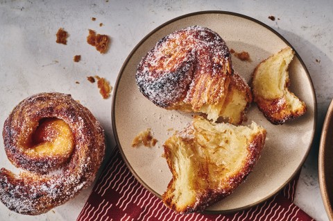 Fruit-Filled Morning Buns on a plate - select to zoom