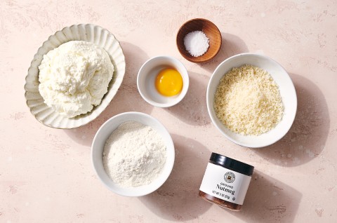 Ricotta Gnocchi ingredients - select to zoom