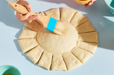 Sunflower Bread in the process of being made - select to zoom
