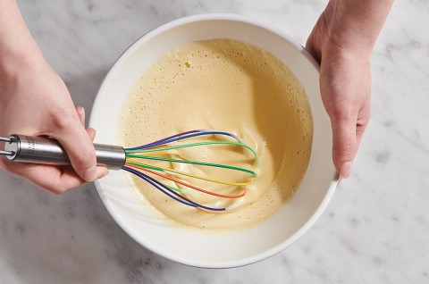 Whisking cake batter