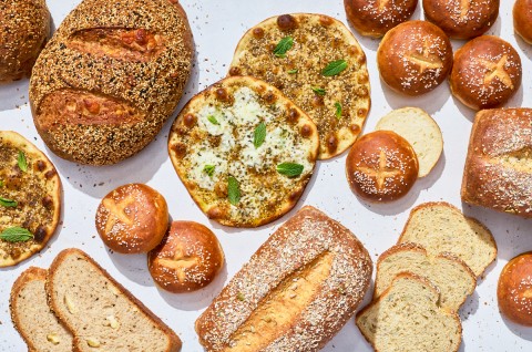 Several different breads from the Big Month of Bread