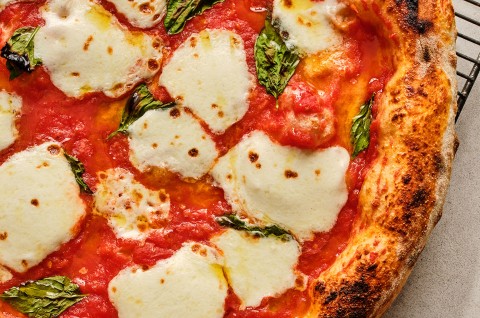 Detail of Margherita Pizza - select to zoom