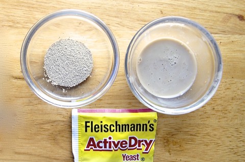 Dissolving active dry yeast via @kingarthurflour
