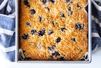 Paleo Lemon Blueberry Coffeecake