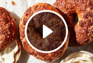 Cinnamon-Sugar Crunch Bagels - select to zoom