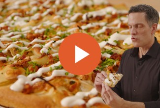 Loaded Baked Potato Pizza - select to zoom