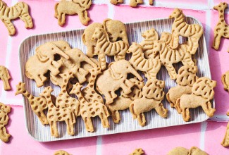 Assorted Animal Cookies on a tray