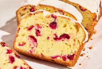 Slices of Cranberry Orange Bread