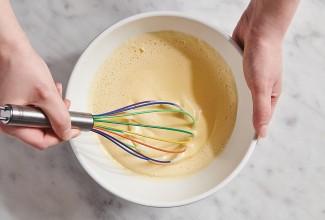 Whisking cake batter