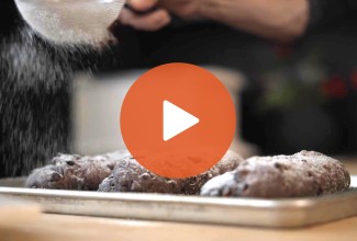 Play Button for Chocolate-Hazelnut Stollen YouTube Video - select to zoom